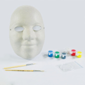 Набор для раскраски "МАСКА": маска, кисть, краски 6 шт., резинка
